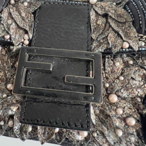 Vintage Fendi Deep Jungle Beaded Embroidery Baguette - Picture 5 of 12